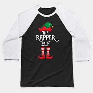 Rapper Elf Matching Family Christmas Rap Baseball T-Shirt